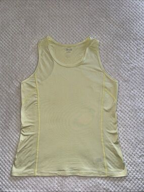 💛 EUC ZELŌS Butter Yellow Racerback Athletic Tank – Women’s Small